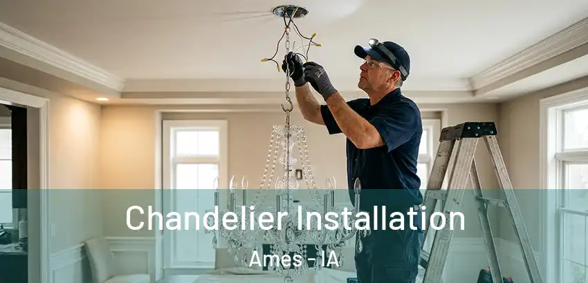 Chandelier Installation Ames - IA