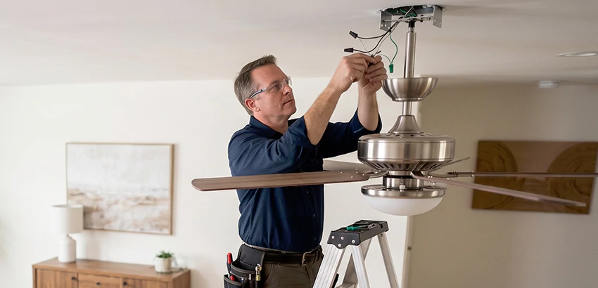 Ceiling Fan Light and Switch Repair in Ames