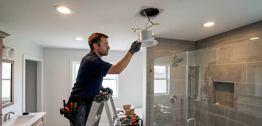 Bathroom and Shower Recessed Lighting Installation in Ames