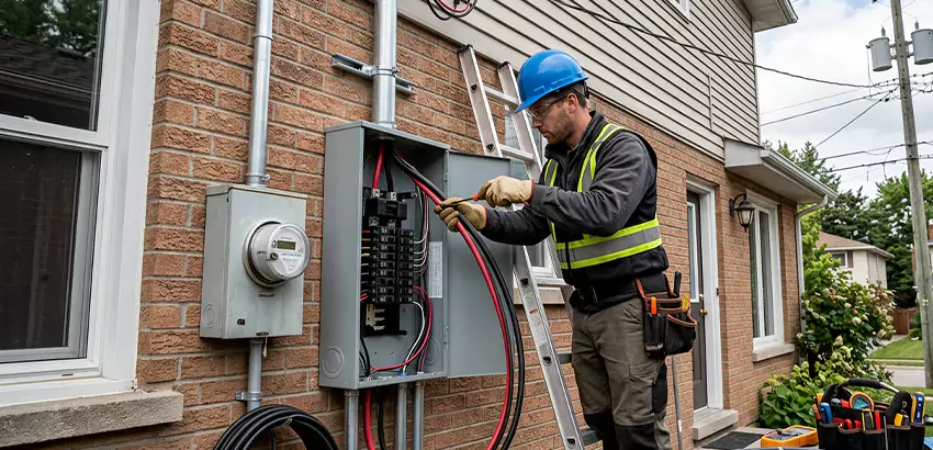 Outdoor Subpanel Installation in Ames